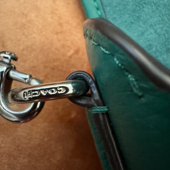 Coach Lonnie Crossbody in Green Signature Jacquard with Matching Wallet - Picture 8 of 10